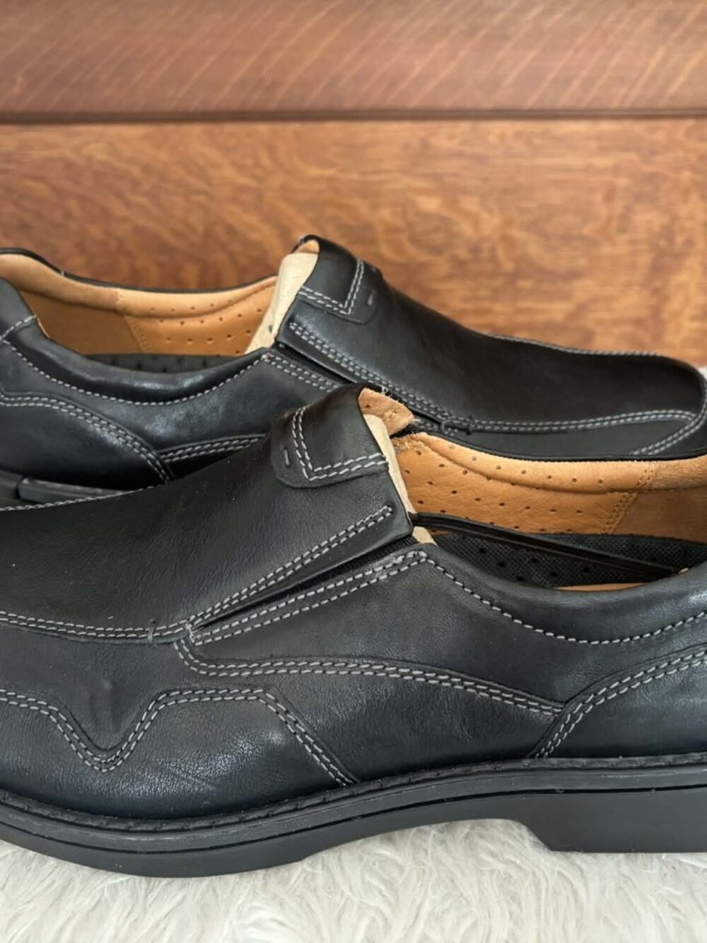 ECCO Size 46 Fusion Slip On Black